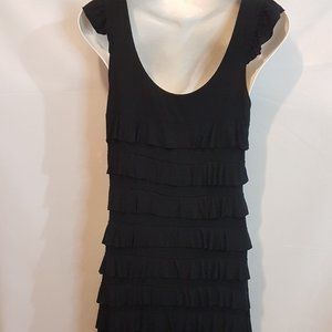 sleeveless stretchy Nass Woman ruffle Tank dress